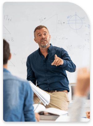 Teacher in classroom