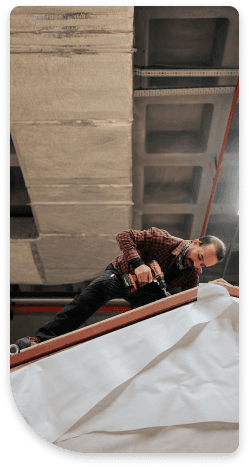Worker on Roof